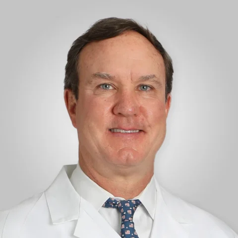 A doctor and Vice president name Gray Chilcoat, M.D. (Vice President)